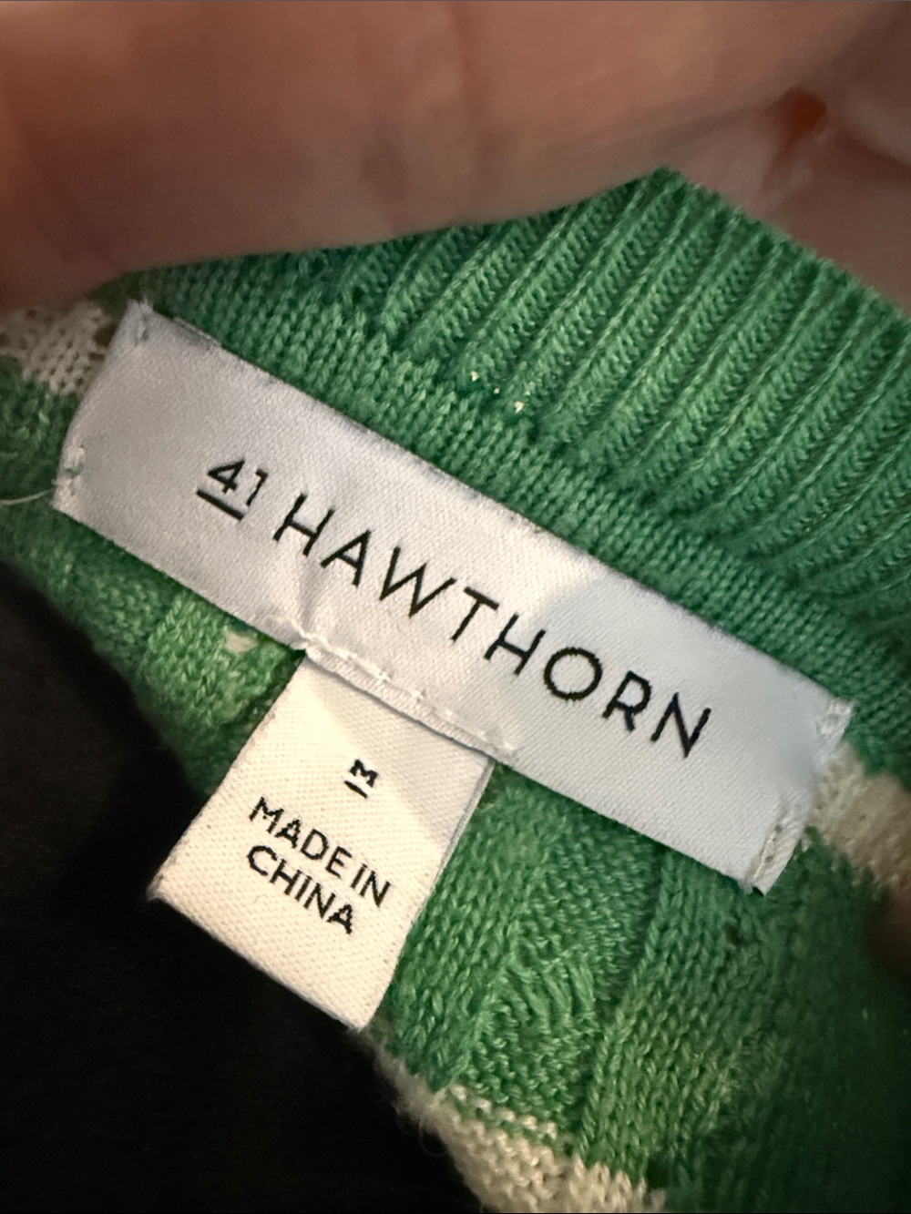 Green & White Striped Knit Short-Sleeve Top - Picture 3 of 3